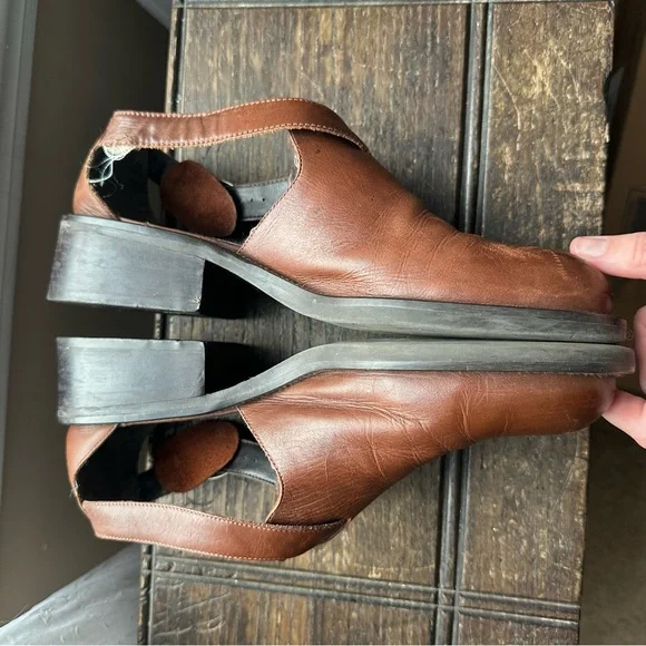 Vintage Nine West Brown Leather Mary Janes - Picture 7 of 9